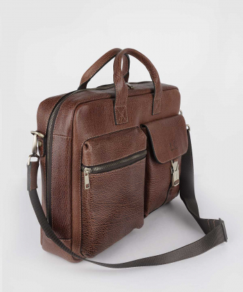 کیف اداری مردانه چرم طبیعی شهر چرم Leather City مدل 111009