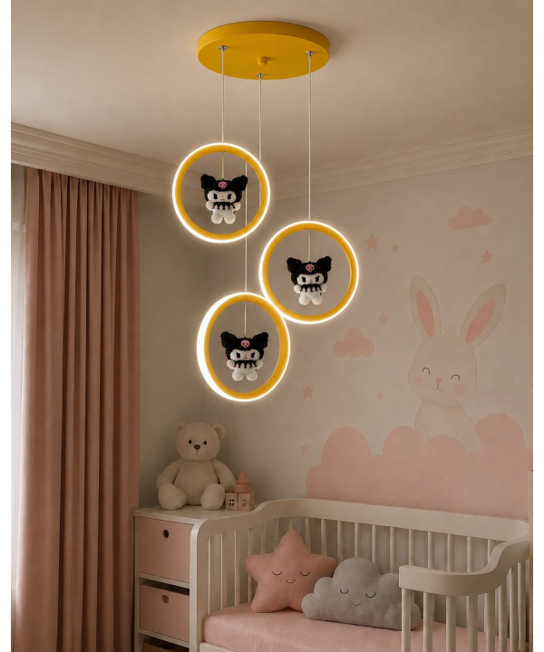 لوستر اتاق كودك چشمه نور مدل کرومی
