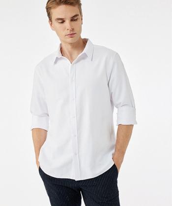پيراهن آستين بلند مردانه كوتون مدل 7WAM60038HW