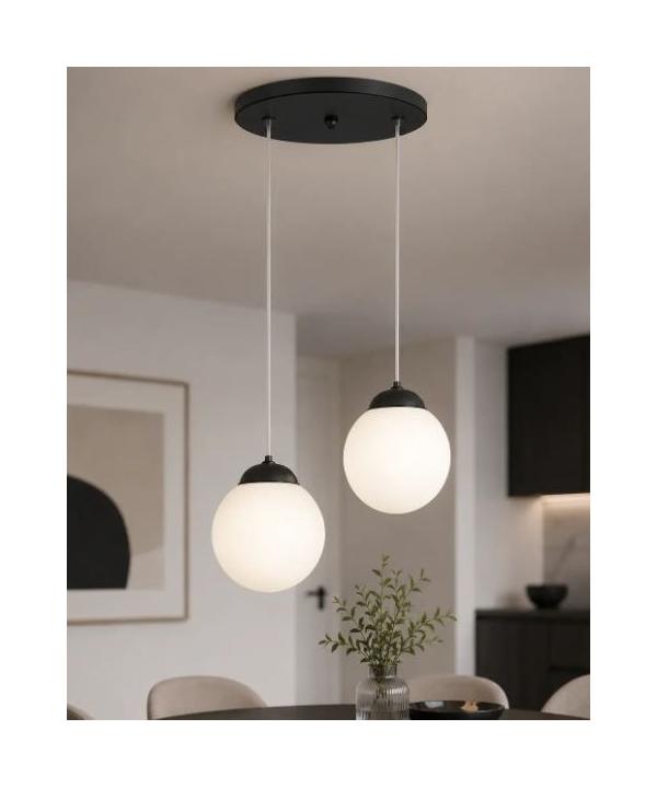 لوستر دو شعله چشمه نور مدل R1204/2