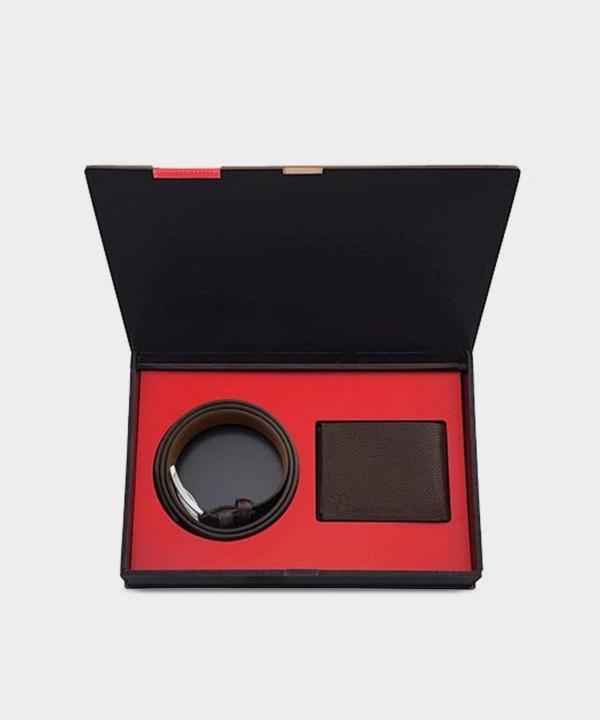 ست چرم طبيعي مردانه نوين چرم مدل GB3602