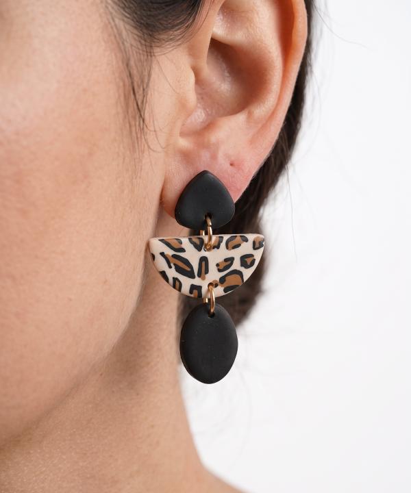 گوشواره زنانه قلم فلزي مدل earringpoliHE02