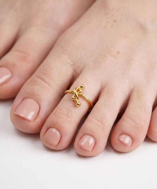 انگشتر زنانه قلم فلزي مدل ringfoot07