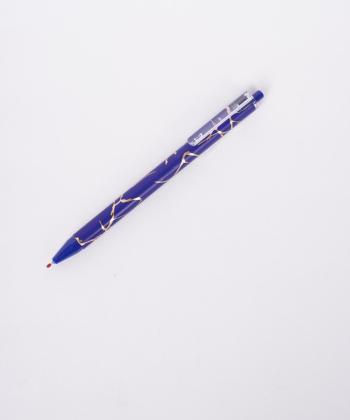 خودکار فشاری بدنه دار طرح دار(خودکار آبی) مدل 7760-1