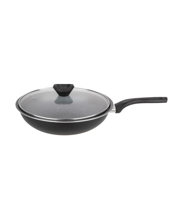 تابه وک سایز 28 با درب تکنو ظرف مدل Wok 28