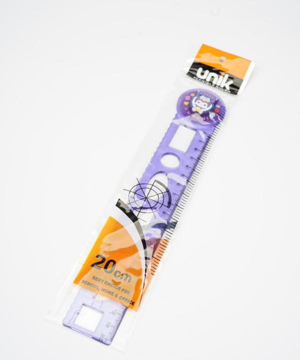 خط کش 20cm شابلون دار (چراغ دار) مدل 96520