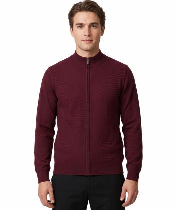 پليور تمام زيپ مردانه پيركاردين pierrecardin كد POT30407152