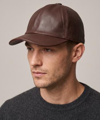 کلاه چرم طبیعی نقاب دار بیسراک مدل HatLeather-104