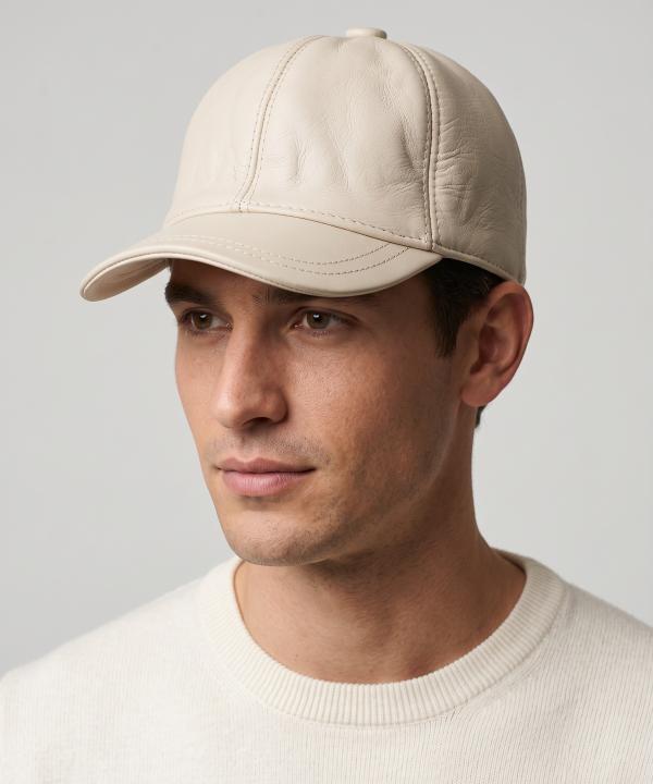 کلاه چرم طبیعی نقاب دار بیسراک مدل HatLeather-104
