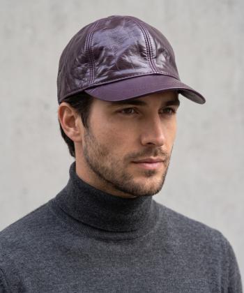 کلاه چرم طبیعی نقاب دار بیسراک مدل HatLeather-104