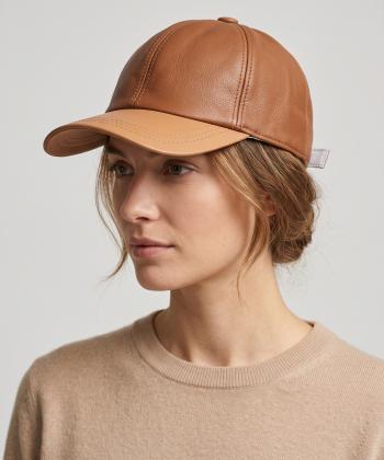 کلاه چرم طبیعی نقاب دار بیسراک مدل HatLeather-104