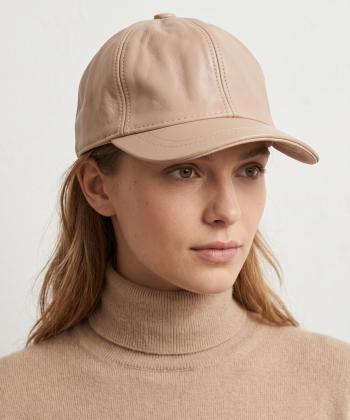 کلاه چرم طبیعی نقاب دار بیسراک مدل HatLeather-104
