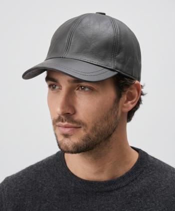 کلاه چرم طبیعی نقاب دار بیسراک مدل HatLeather-104