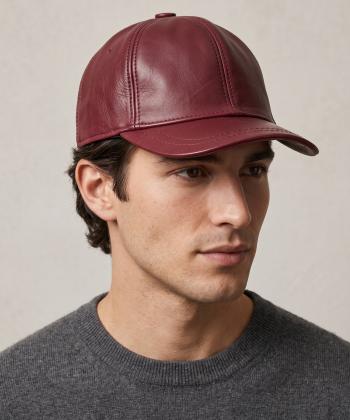 کلاه چرم طبیعی نقاب دار بیسراک مدل HatLeather-104