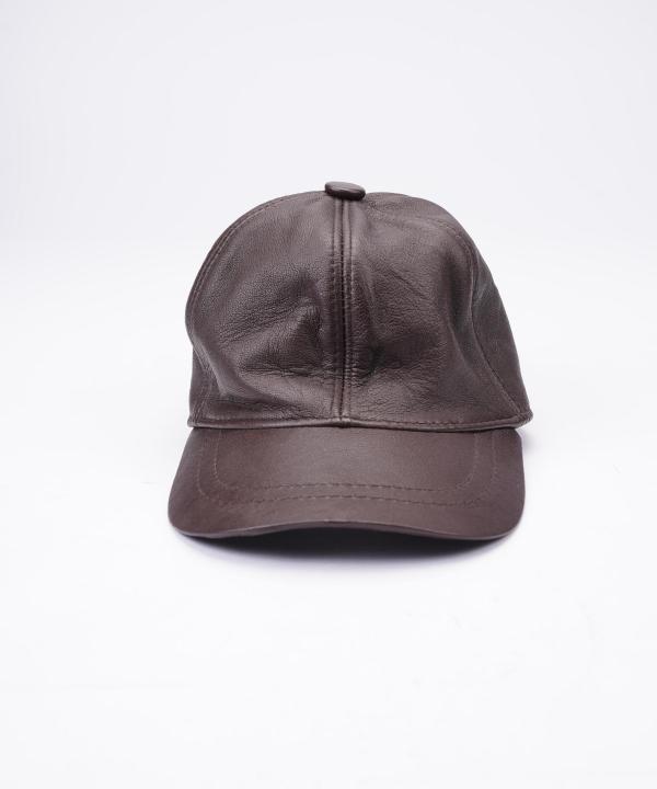 کلاه چرم طبیعی نقاب دار بیسراک مدل HatLeather-104 __D