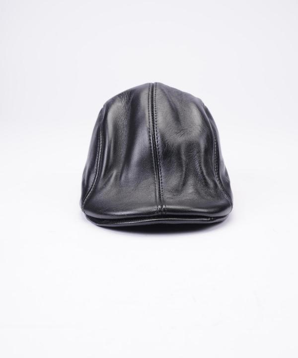 کلاه چرم طبیعی نقاب دار بیسراک مدل HatLeather-301 __D