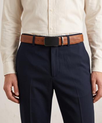 کمربند چرم طبیعی مردانه بیسراک مدل MenBelt-R416