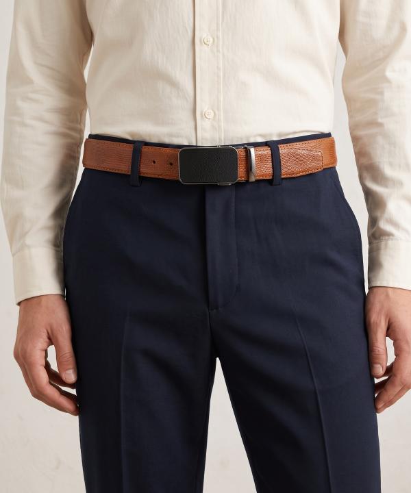 کمربند چرم طبیعی مردانه بیسراک مدل MenBelt-R416