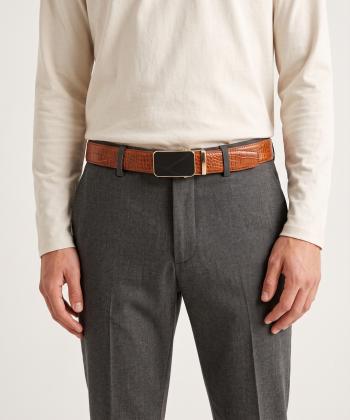 کمربند چرم طبیعی مردانه بیسراک مدل MenBelt-R419