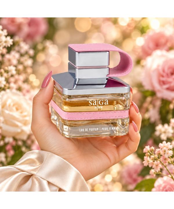 ادوپرفیوم حجم 100 میلی لیتر زنانه عماد آرا مدل Saga pink