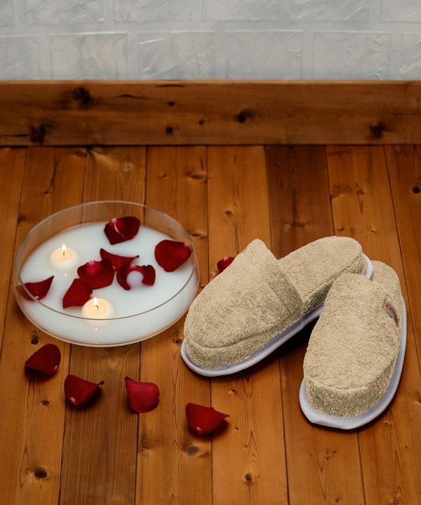 دمپایی حوله ای دنیز مدل KERALICHe