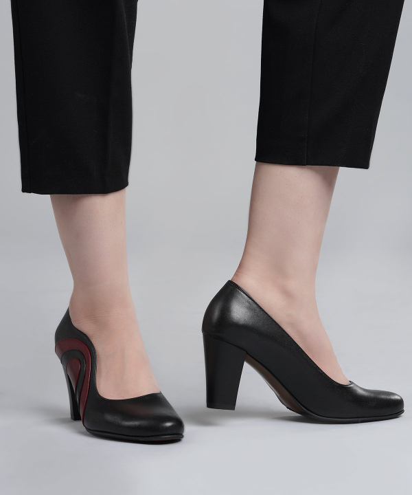 کفش پاشنه بلند زنانه چرم مشهد Mashad Leather مدل J2315-001