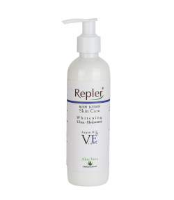 لوسیون روشن کننده پوست بدن رپلر Repler حاوی عصاره آلوئه ورا حجم 250 میلی لیتر