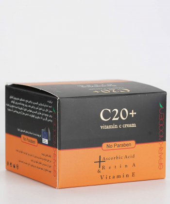 کرم ویتامین C اسپارک وودن Spark Wooden مدل +C20 حجم 50 میلی لیتر