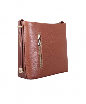 کیف دوشی زنانه چرم طبیعی شهر چرم Leather City مدل M1111306