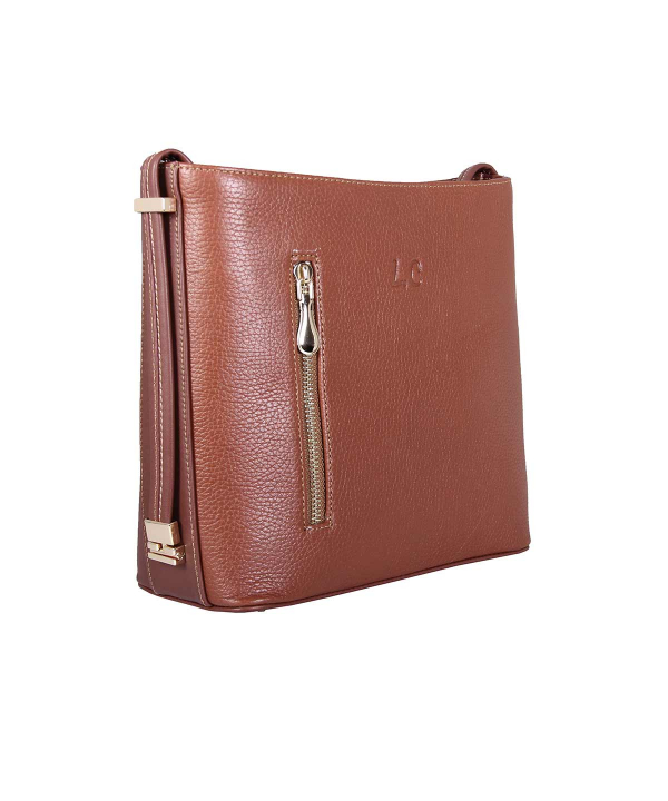 کیف دوشی زنانه چرم طبیعی شهر چرم Leather City مدل M1111306