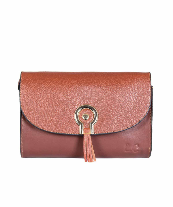 کیف دوشی زنانه چرم طبیعی شهر چرم Leather City مدل M1111450