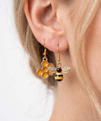 گوشواره زنانه قلم فلزی مدل earring21