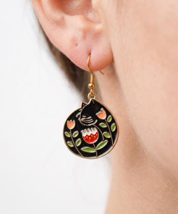 گوشواره زنانه قلم فلزی مدل earring20
