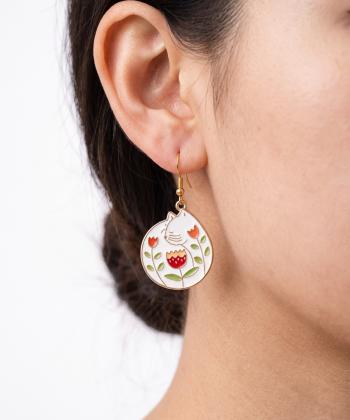 گوشواره زنانه قلم فلزی مدل earring32
