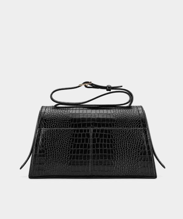 کیف دوشی چرم طبیعی زنانه نوین چرم مدل LHB5078