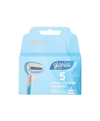 تیغ یدک سیلور مدل Gloria5 بسته 4 عددی زنانه سیلور مدل sil055