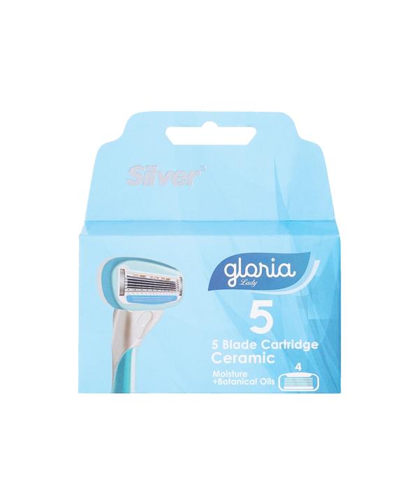 تیغ یدک سیلور مدل Gloria5 بسته 4 عددی زنانه سیلور مدل sil055