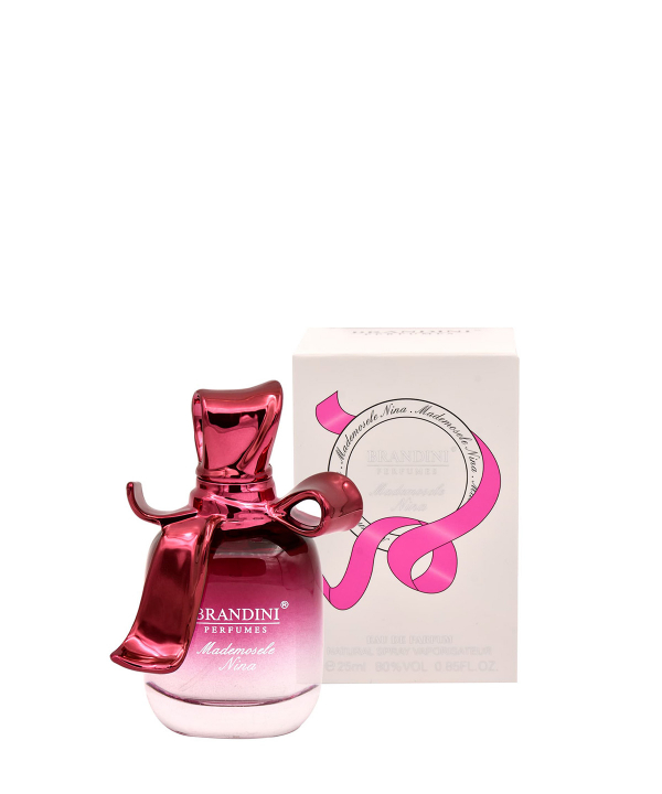 عطر جیبی زنانه برندینی Brandini مدل Mademosele Nina حجم 25 میلی‌لیتر