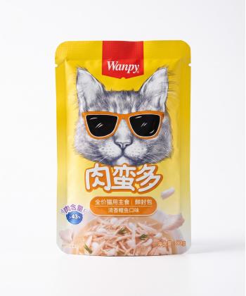 پوچ گربه ونپی مدل گوشت بیشتر طعم مرغ و ماهی کاد 80 گرم نیل پت مدل 1121