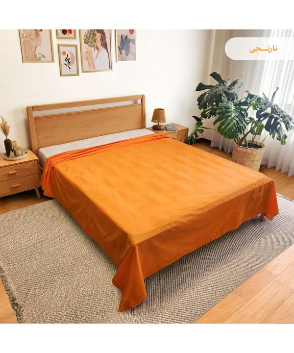 ملحفه روانداز دونفره پاميل مدل PlainIDD