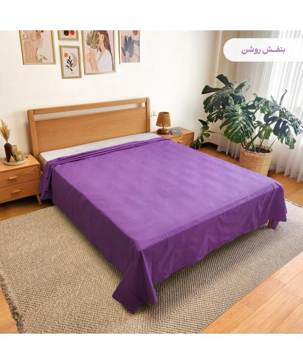 ملحفه روانداز دونفره پاميل مدل PlainIDD