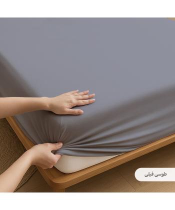 ملحفه كشدار دونفره پاميل مدل PlainOK
