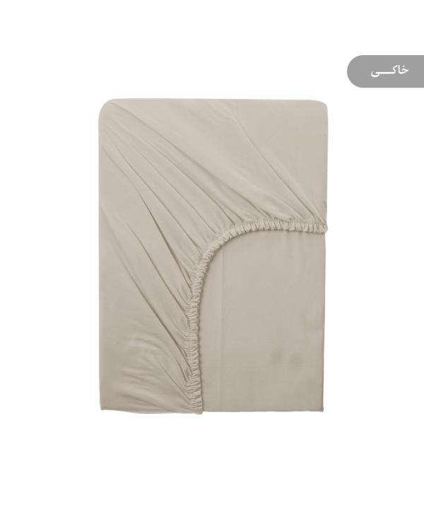 ملحفه كشدار دونفره پاميل مدل PlainOK
