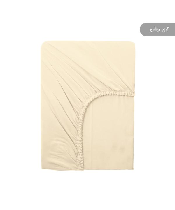 ملحفه كشدار دونفره پاميل مدل PlainOK