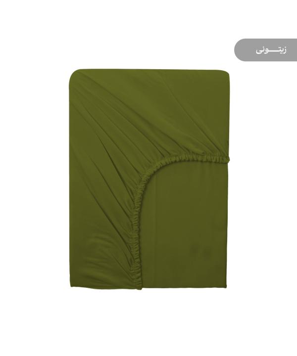 ملحفه كشدار دونفره پاميل مدل PlainOQQ