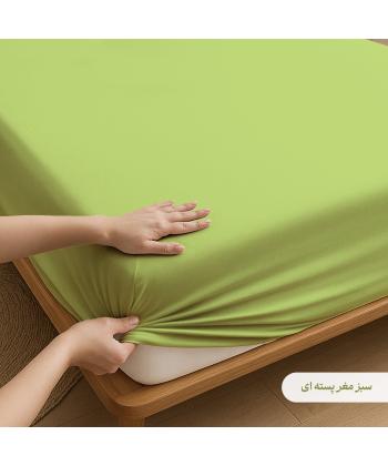 ملحفه كشدار يك نفره پاميل مدل PlainOSS