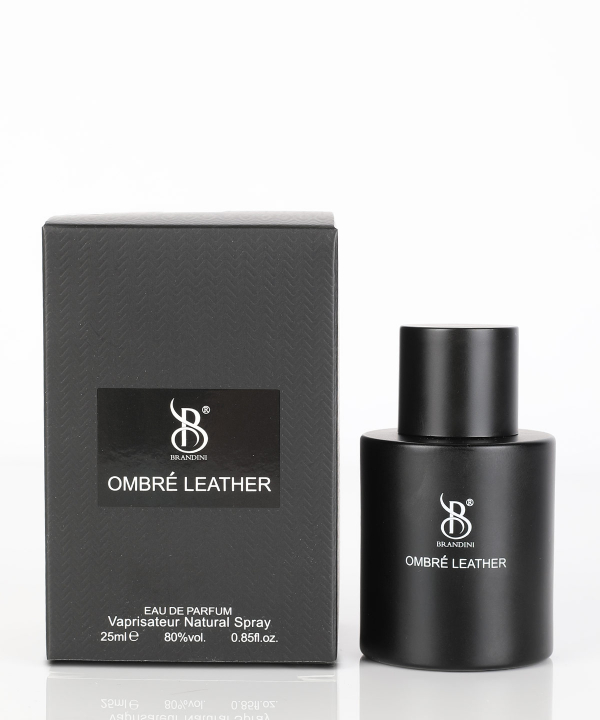 عطر جیبی برندینی Brandini مدل Ombre Leather حجم 25 میلی‌لیتر