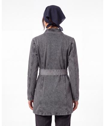 مانتو جین زنانه پارتيشات مدل 5202142190