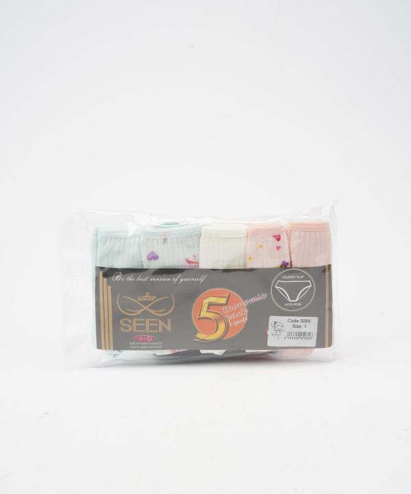 شورت نخی بسته 5 عددی دخترانه ساتر سین مدل SAT-5064 __D