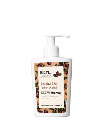 ژل شستشوی صورت بیول BIOˊL مدل Jojoba Oil مناسب پوست نرمال و خشک حجم 130 میلی لیتر